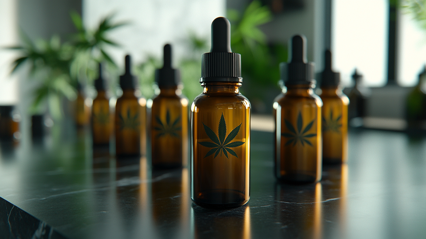 CBD product packaging samples