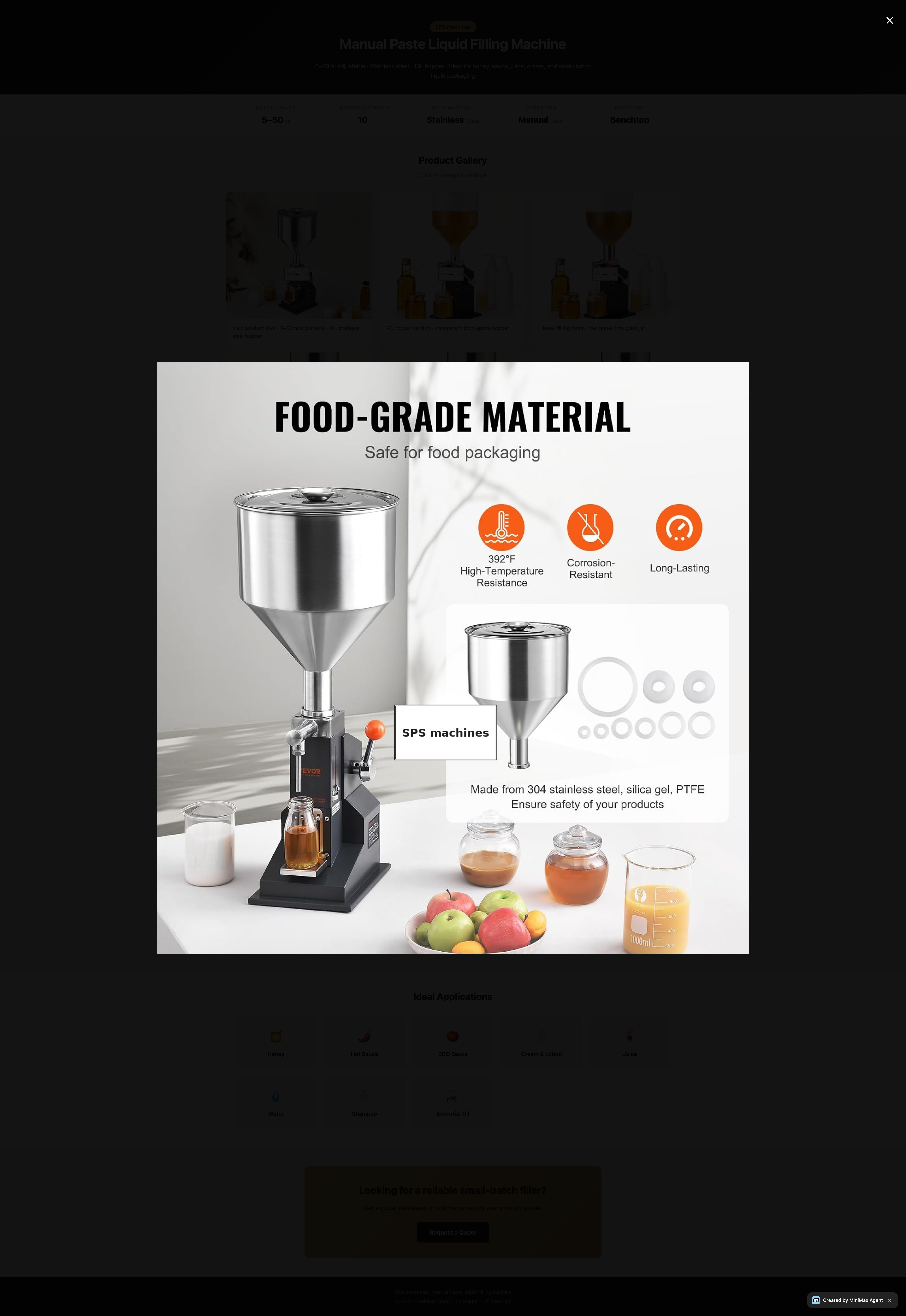 Filling Machine Capacity