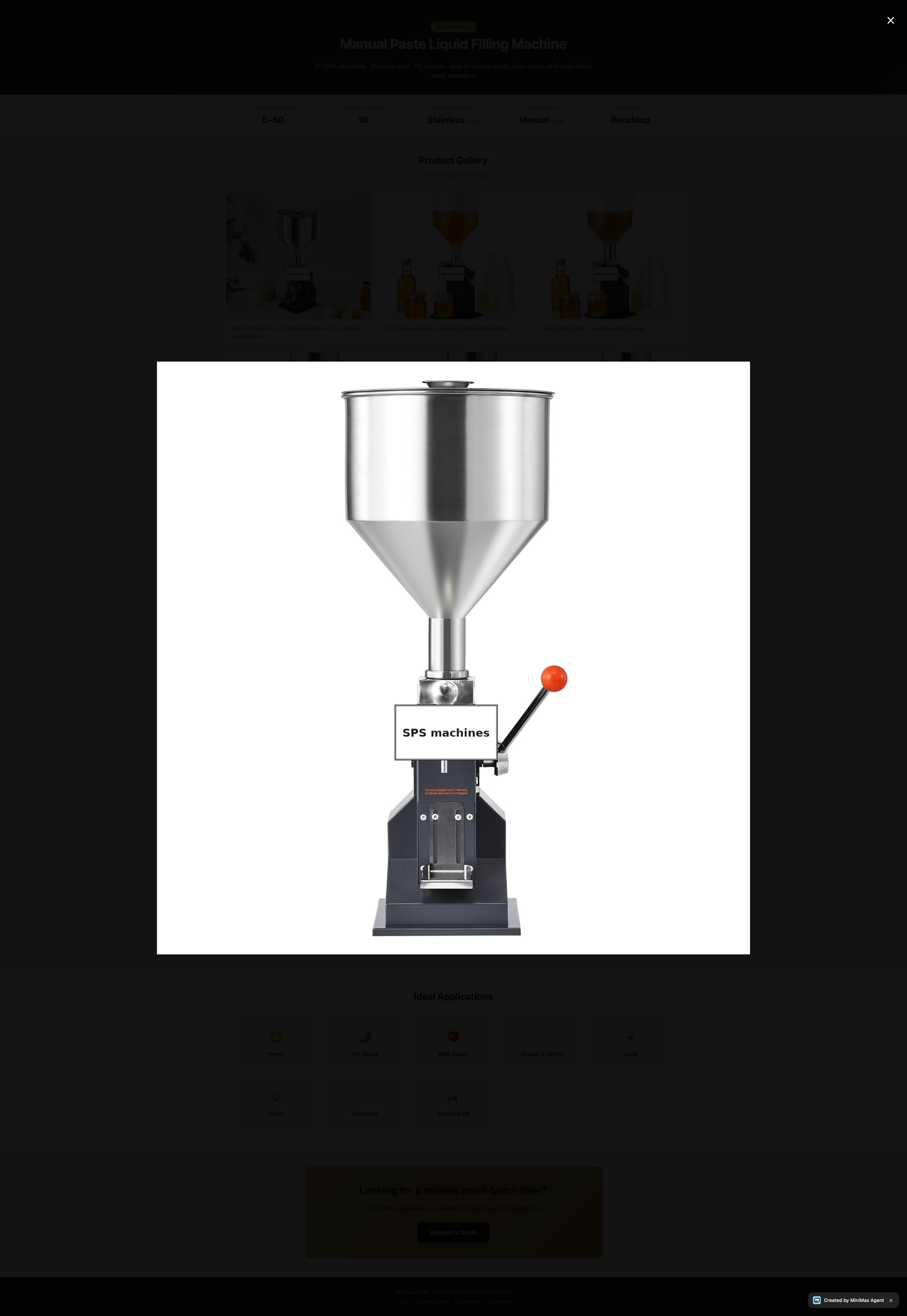Filling Machine Stainless Steel