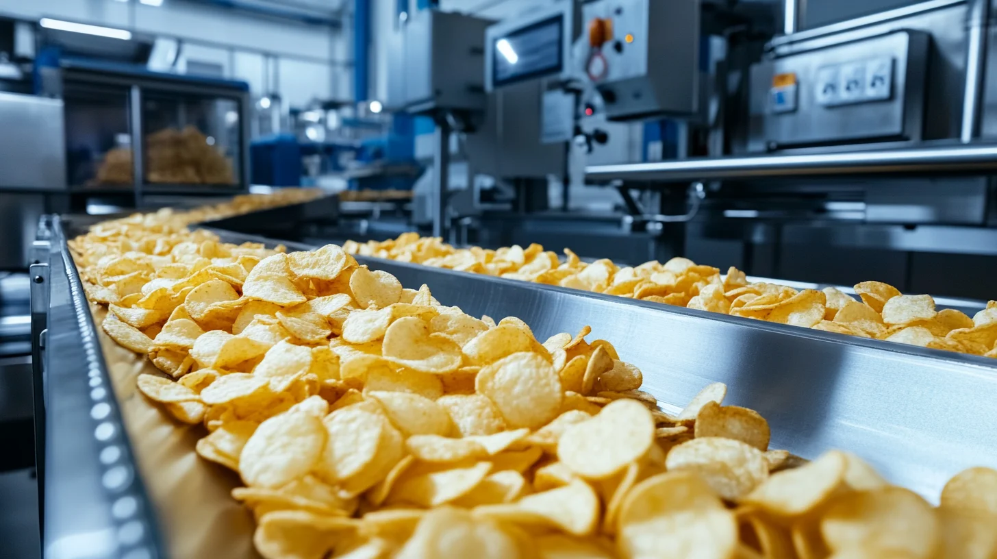 Food packaging factory layout for grain and cereal production line