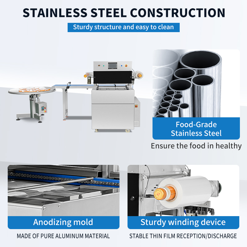 Automatic Multi-Function Meat Food Tray Sealer Pneumatic-dri thumbnail 4